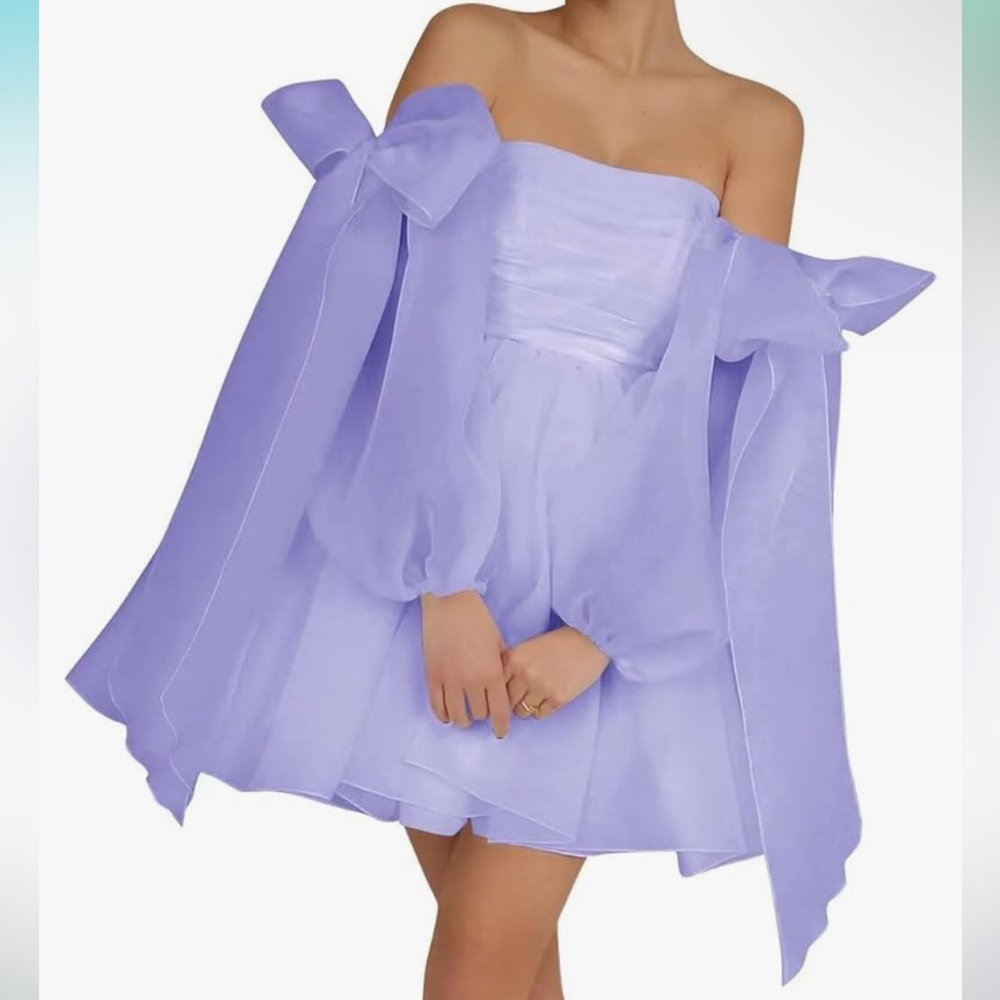 New Women's corset dress with bow sleeves